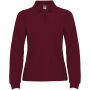 Estrella damespolo met lange mouwen - Garnet - 3XL