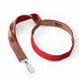 Zeefdruk lanyard van kurk en polyester Zeefdruk lanyard van kurk en polyester