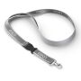 Afneembare polyester keycord met reflecterende overlay