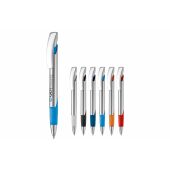 Balpen Zorro zilver hardcolour - Zilver / Donkerblauw
