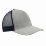 5-Panel-Cap CASUAL FIT blauw, grijs
