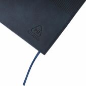 Gerecycled PU-notitieboek (A5) Elian zwart