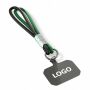 Sleutelhanger & telefoonhouder met koord met leren uiteinde.