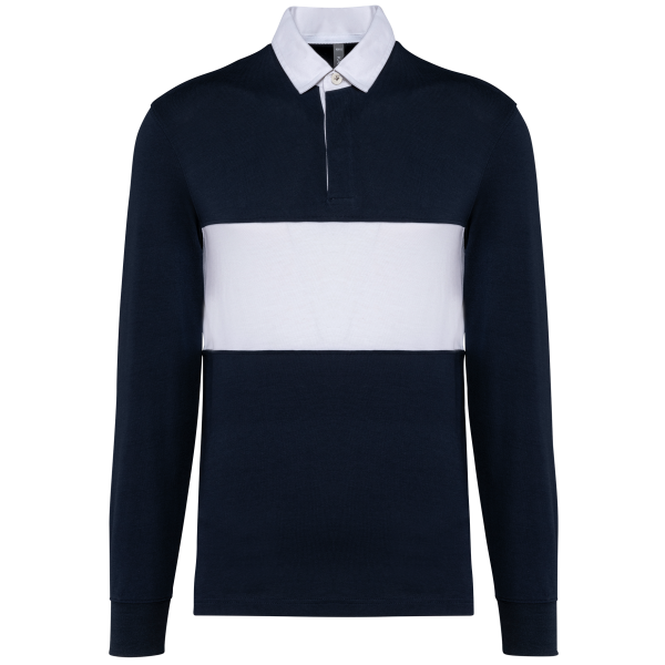 Rugbypolo met lange mouwen Navy / White 5XL Rugbypolo met lange mouwen Navy / White 5XL