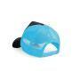 HALF MESH TRUCKER, BLACK/SURF BLUE, One size, BEECHFIELD
