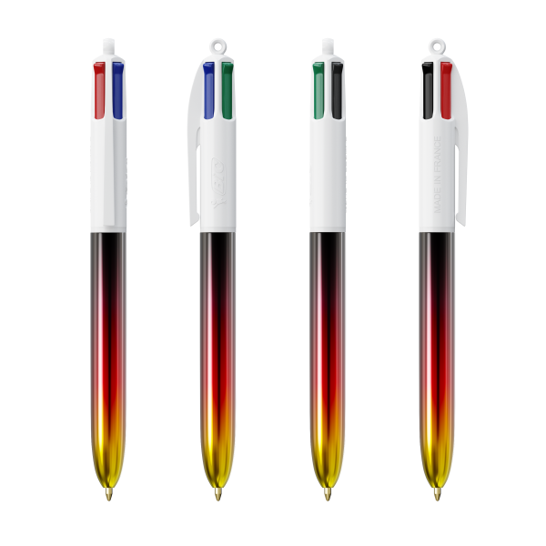 BIC® 4 Colours® Flags Collection 4 C. Flags Collection BP LP Black/Red/Yellow_UP&RI white