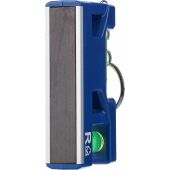 Gerecycled ABS sleutelhanger met waterpas Indira zwart Gerecycled ABS sleutelhanger met waterpas Indira zwart