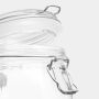 CLICKY M - Voorraadpot met beugelsluiting, Inhoud ca. 500 ml transparant