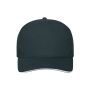 5 Panel Sandwich Cap Organic Cotton navy/white one size