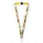 Polyester keycord met gesublimeerde satijnen overlay