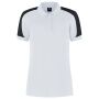 Poloshirt Bicolor Redefined Dames 206108 White-Anthracite XXL