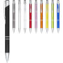 Moneta geanodiseerde aluminium balpen met klikmechanisme (zwarte inkt) - Blauw