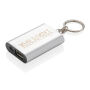 1.000 mAh sleutelhanger powerbank, zilver