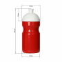 Drinkfles "Fitness" 0,5 l met zuigdop