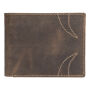 WILDERNESS I - Lederen billfold portemonnee bruin