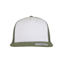 Klassieke truckerpet OLIVE / WHITE / LODEN One Size