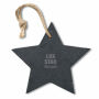 SLATESTAR - Kerstster hanger van leisteen - Zwart