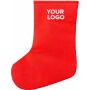 Non-woven (80 gr/m²) kerst sok Jasleen rood/wit
