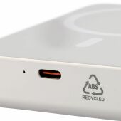 Gerecyclede draadloze oplader powerbank Meno zwart