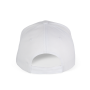 Contrasterende sandwichpet 6 panelen OEKO-TEX® STANDARD 100 White / Navy One Size