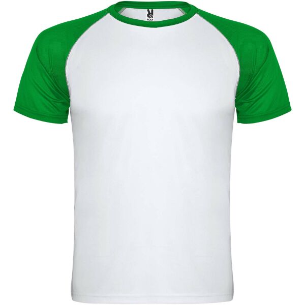 Indianapolis sportshirt met korte mouwen voor kinderen - Wit/Varen groen - 16 Indianapolis sportshirt met korte mouwen voor kinderen - Wit/Varen groen - 16