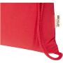 Oregon Blend 140 g/m² GRS recycled drawstring bag 5L - Red