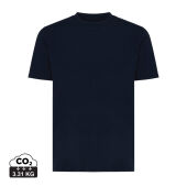 Iqoniq Sierra lichtgewicht gerecycled katoen t-shirt, donkerblauw (XL)