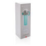 Honeycomb afsluitbare lekvrije waterfles met infuser, turquoise