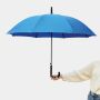 Automatisch te openen stormvaste paraplu WIND blauw