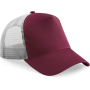 Snapback truckerpet Burgundy / Light Grey One Size