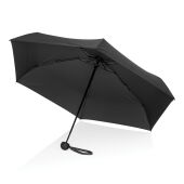 19.5" Aware™ RPET super mini manual 190T Pongee umbrella, zwart