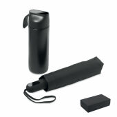 HITHERE - Giftset fles & paraplu - Zwart