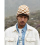 Checkerboard Beanie - Black/Charcoal - One Size