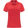 Monzha sportpolo met korte mouwen voor dames - Rood - 2XL