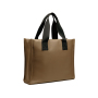VINGA Bermond RCS recycled PU tote bag, brown