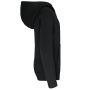 Kinder Sweater met gecontrasteerde capuchon Black / Fine Grey 12/14 jaar Kinder Sweater met gecontrasteerde capuchon Black / Fine Grey 12/14 jaar