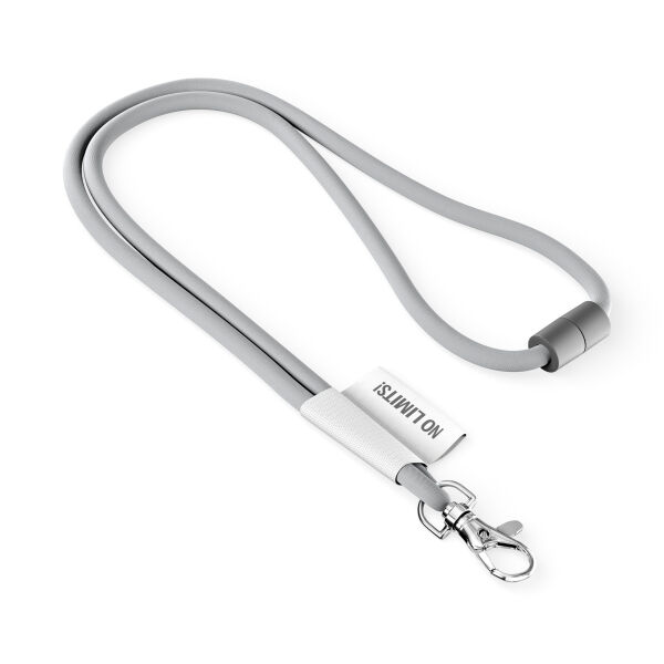 Polyester 2-kleurige koord-lanyard met full color label Polyester 2-kleurige koord-lanyard met full color label