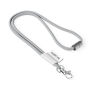 Polyester 2-kleurige koord-lanyard met full color label