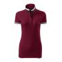 Polo Shirt women's Collar Up garnet XXL