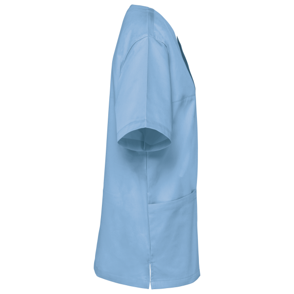 Unisex tuniek met korte mouwen van polykatoen Sky Blue 3XL Unisex tuniek met korte mouwen van polykatoen Sky Blue 3XL