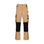 Tweekleurige heren werkbroek Camel/Black 64 NL (58 FR)