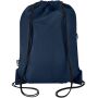 Oriole RPET-tas met trekkoord en voorvak met ritssluiting, 5 liter - Marineblauw