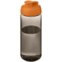H2O Active® Octave Tritan™ 600 ml sportfles met klapdeksel - Charcoal/Oranje