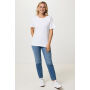 IQONIQ Yala dames lichtgewicht gerecycled katoen t-shirt, recycled white (L)