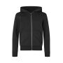 Hoodie | organic | zip | children - Black, 4/6