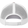 Tweekleurige Retro Truckerpet Silver / White One Size