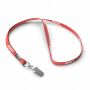 Polyester tubulaire keycord met metalen klem