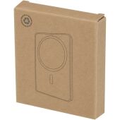 Acrab magnetische draadloze powerbank van 5000 mAh 15 W met 20 W PD van gerecycled plastic - Zwart