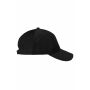6 Panel Corduroy Cap Organic Cotton black one size
