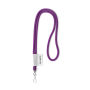 Polyester 2-kleurige koord-lanyard met full color label